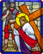 2 Jesus receives the cross