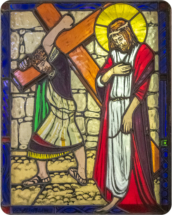 3 The cross is laid on Simon